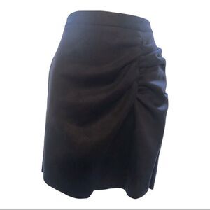 BCBG Generation Navy Shirred Wrap mini Skirt Size 4 Retail $68